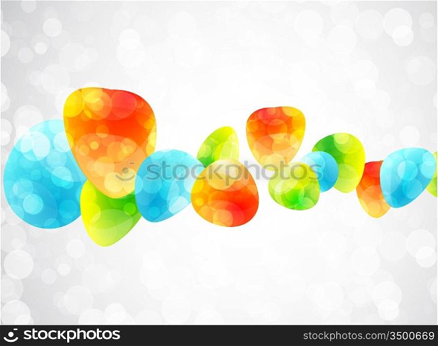 Glass shapes background