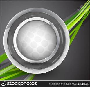 Glass sphere vector abstract background