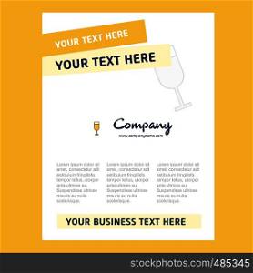 Glass Title Page Design for Company profile ,annual report, presentations, leaflet, Brochure Vector Background