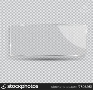 Glass Transparency Frame Vector Illustration EPS10. Glass Transparency Frame Vector Illustration