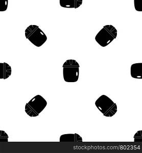 Glass welding mask pattern repeat seamless in black color for any design. Vector geometric illustration. Glass welding mask pattern seamless black