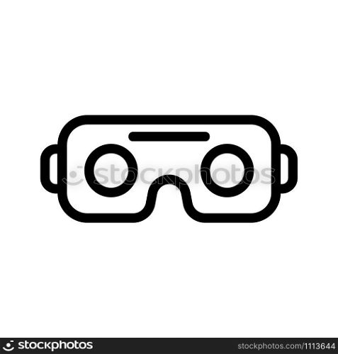 Glasses are a virtual vector icon. Thin line sign. Isolated contour symbol illustration. Glasses are a virtual vector icon. Isolated contour symbol illustration