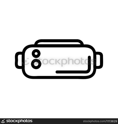 Glasses are underwater vector icon. Thin line sign. Isolated contour symbol illustration. Glasses are underwater vector icon. Isolated contour symbol illustration