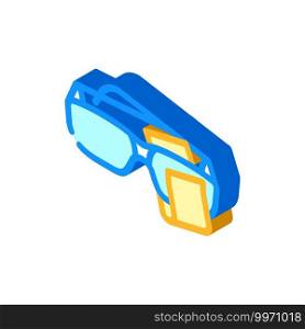 glasses cleaning microfiber isometric icon vector. glasses cleaning microfiber sign. isolated symbol illustration. glasses cleaning microfiber isometric icon vector illustration