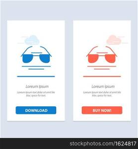 Glasses, Eye, View, Spring  Blue and Red Download and Buy Now web Widget Card Template