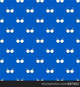Glasses for blind pattern repeat seamless in blue color for any design. Vector geometric illustration. Glasses for blind pattern seamless blue