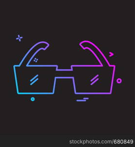 Glasses icon design vector