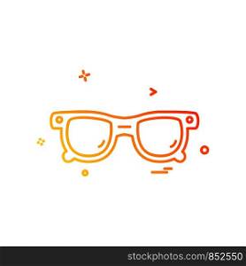 Glasses icon design vector