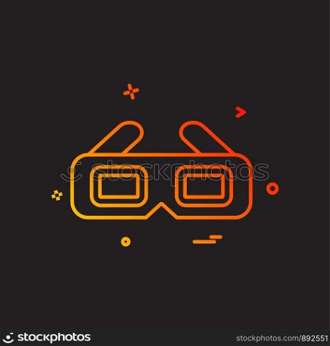 Glasses icon design vector