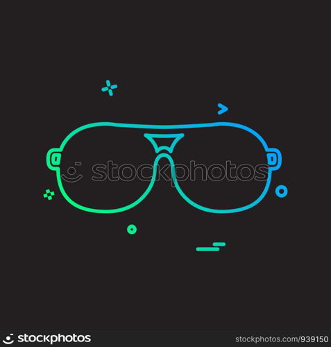 Glasses icon design vector