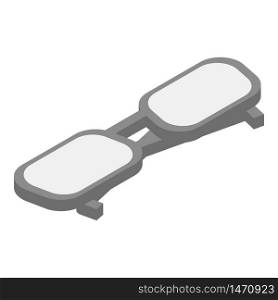 Glasses icon. Isometric of glasses vector icon for web design isolated on white background. Glasses icon, isometric style