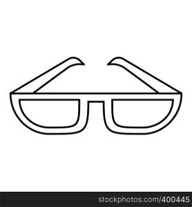 Glasses icon. Outline illustration of glasses vector icon for web. Glasses icon, outline style