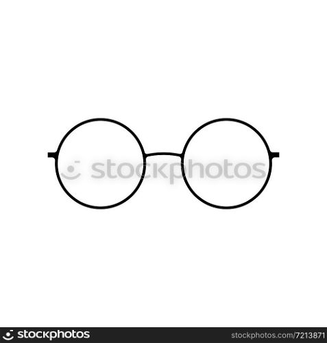 Glasses icon sign isolated on white background