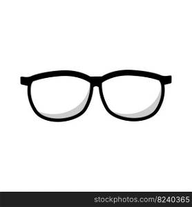 Glasses icon vector design template.