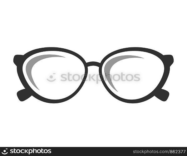 Glasses Icon. Vector illustration. Elements for Design. Glasses Icon on White Background