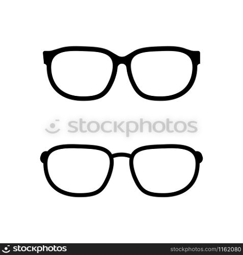 Glasses icon vector isolated on white background