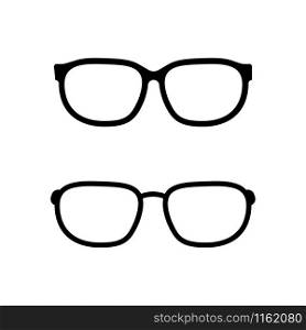 Glasses icon vector isolated on white background