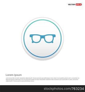 glasses icon - white circle button