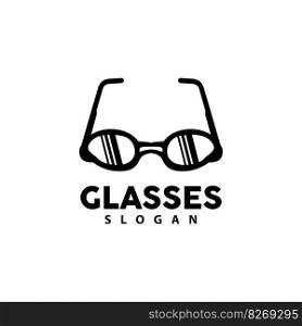 Glasses Logo, Optic Fashion Vector, Icon Illustration Template Simple Design