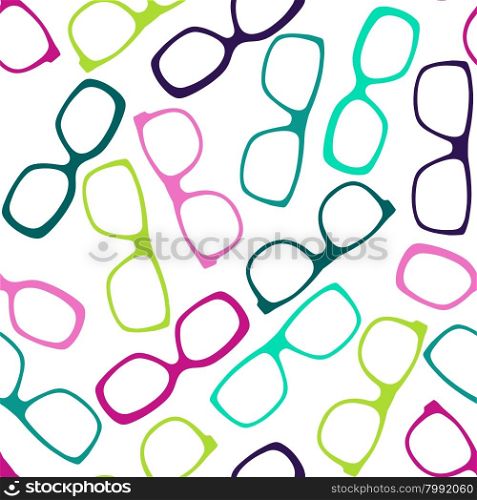Glasses seamless pattern