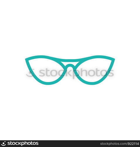 Glasses symbol vector icon design template