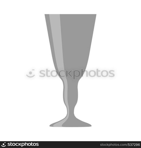 Glassware design bar wineglass party jar vector icon. Crystal goblet isolated white
