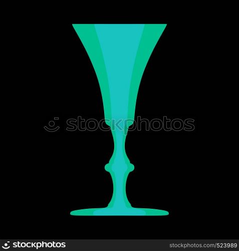 Glassware vector icon drink isolated illustration. Glass flask alcohol transparent liquid bar cocktail wine. Pub party mug