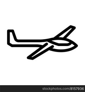 glider airplane aircraft line icon vector. glider airplane aircraft sign. isolated contour symbol black illustration. glider airplane aircraft line icon vector illustration outerwear female clothes girl icons set vector