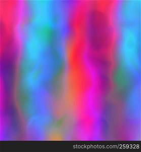 Glitch background with glowing blurred colors flow