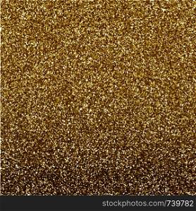 Glitter texture gold background design, vector illustration