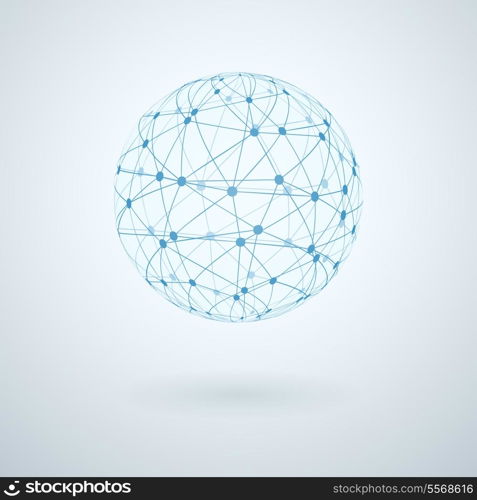 Global communication internet network icon vector illustration