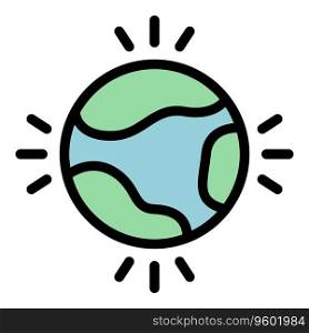 Global delight icon outline vector. People fun. Person effect color flat. Global delight icon vector flat