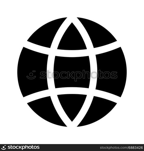 global, icon on isolated background,