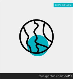 Global, Location, Map, World, Geography turquoise highlight circle point Vector icon