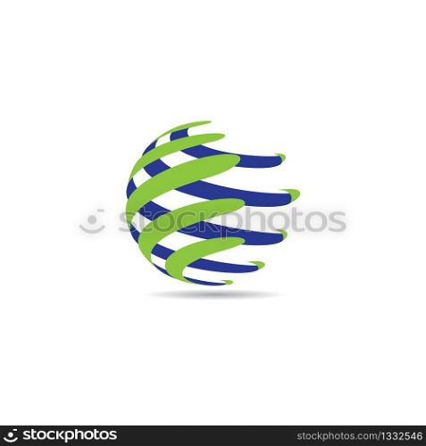 Global logo template vector icon illustration design