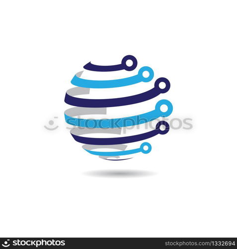 Global logo template vector icon illustration design