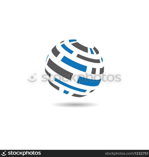 Global logo template vector icon illustration design