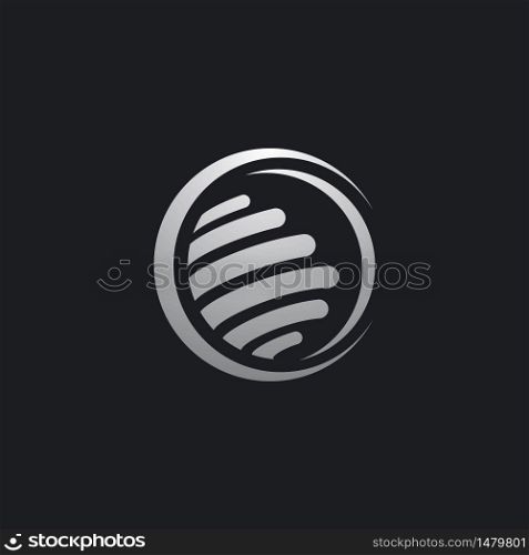 Global logo vector icon design
