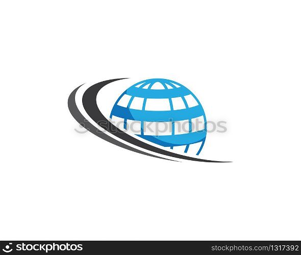 Global logo vector icon illustration design