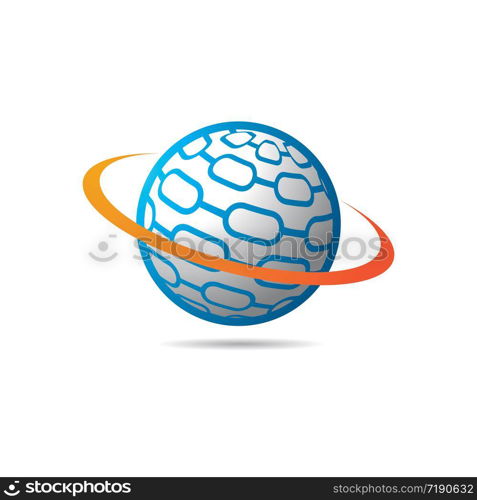 Global logo vector icon illustration design