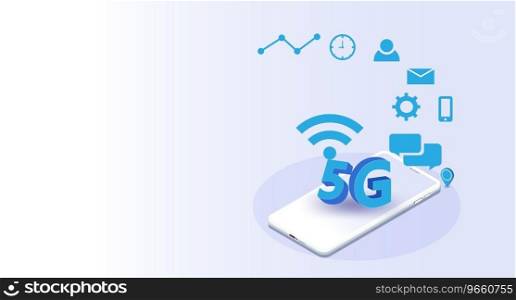 Global network futuristicinternet things Vector Image