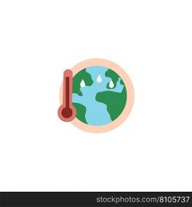 Global warming creative icon from ecology icons Vector Image