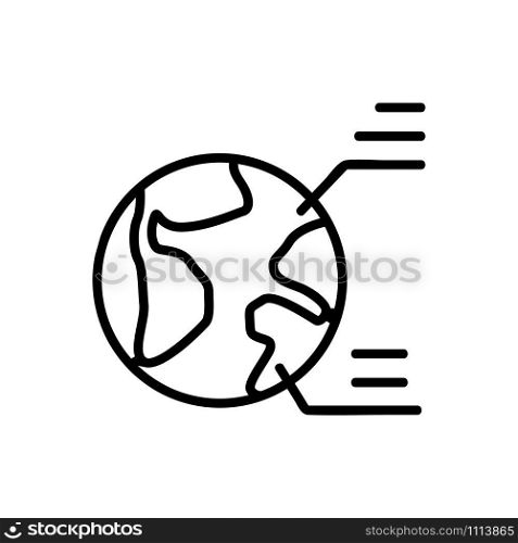 globalization is an icon vector. A thin line sign. Isolated contour symbol illustration. globalization is an icon vector. Isolated contour symbol illustration