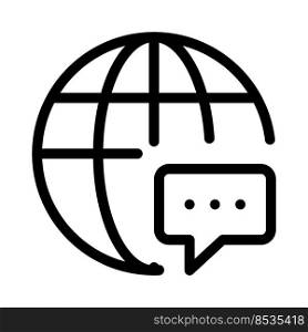 Globalization of internet as a tool for communication.