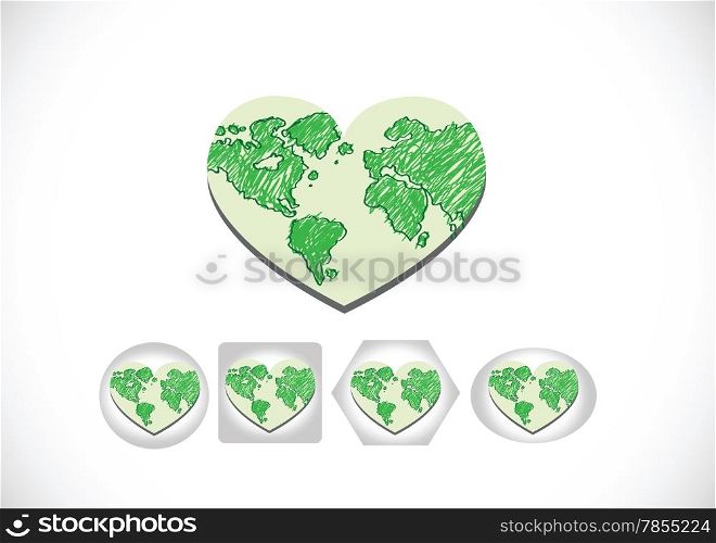 Globe earth vector icons themes idea design