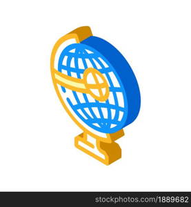globe for researching business globalization isometric icon vector. globe for researching business globalization sign. isolated symbol illustration. globe for researching business globalization isometric icon vector illustration