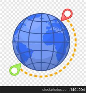 Globe icon. Cartoon illustration of globe vector icon for web. Globe icon, cartoon style