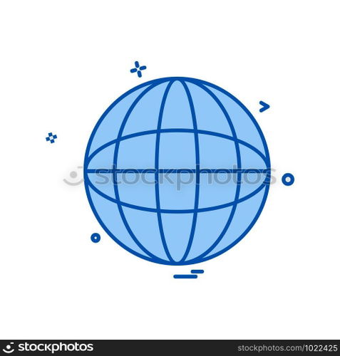 Globe icon design vector