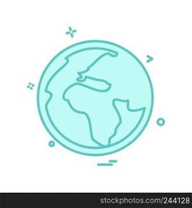 Globe icon design vector 