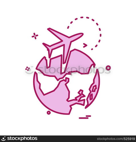 Globe icon design vector